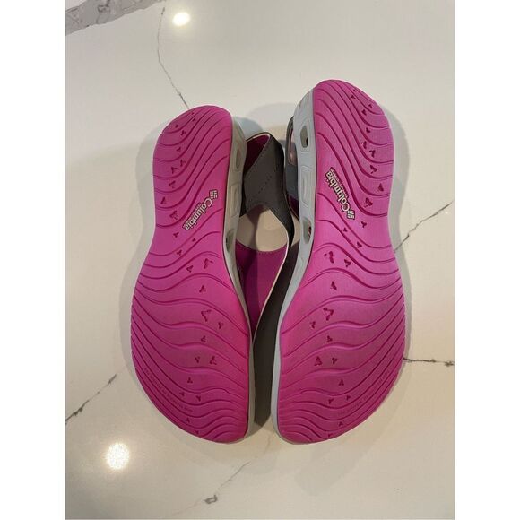 Columbia PFG Sunbreeze Vent Gladiator Sandal Gray/Pink Women’s Sz 10 - Picture 5 of 7